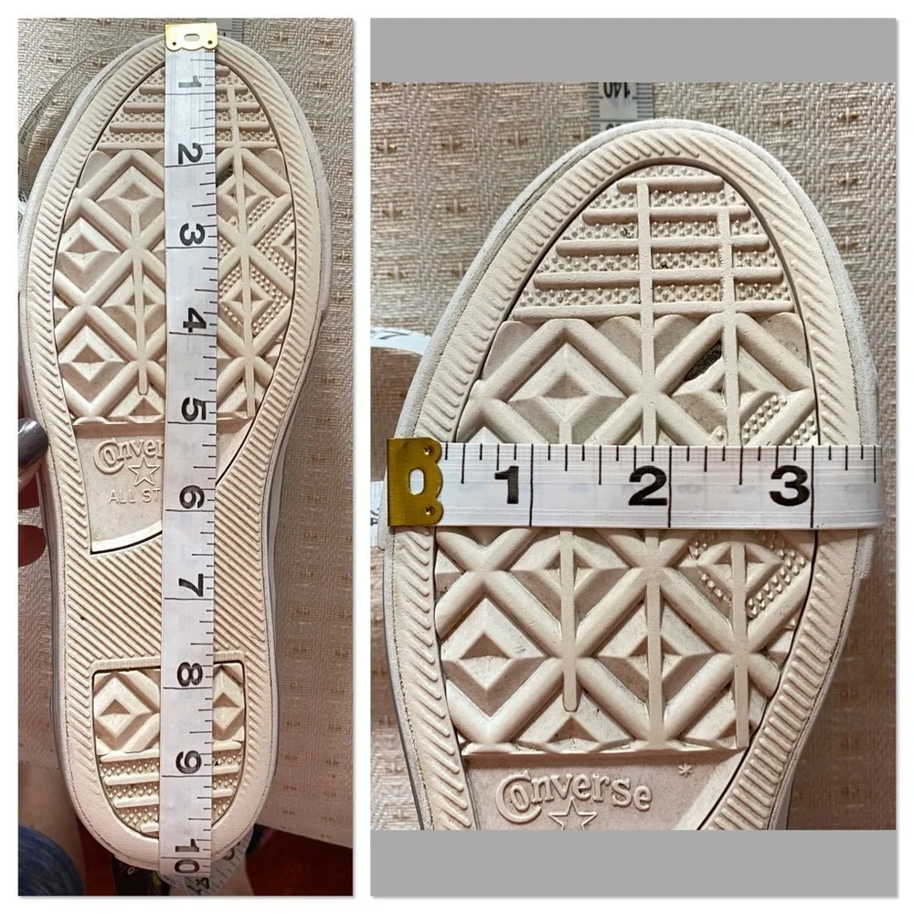 Converse All Star white leather low top sneakers